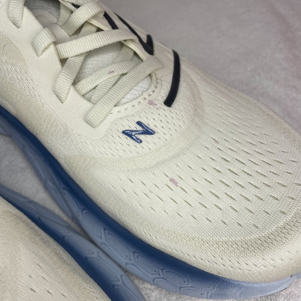 New Balance Fresh Foam x More v4 Sea Salt Ice Blue Men's Lace Up Sneakers - Picture 10 of 10